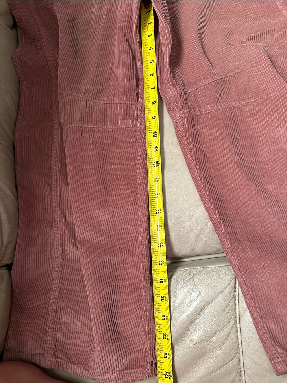 We The Free Good Luck Mid-Rise Cord Barrel Jeans in Withered Rose - Picture 13 of 13